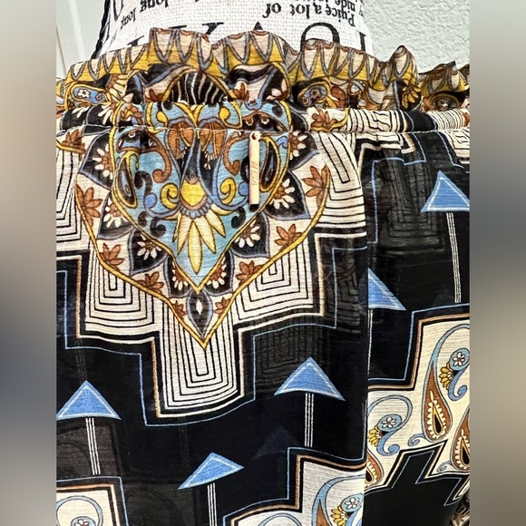 NWT-MISA Los Angeles SIENA Top in Alhambra Mosaic, size Medium - Picture 10 of 10